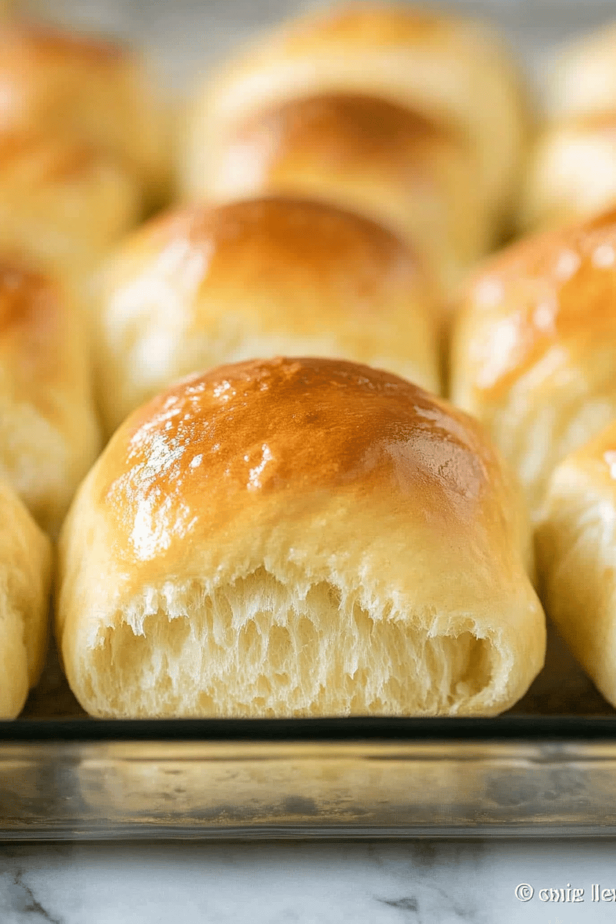 30-Minute Dinner Rolls slice on plate showing perfect texture and swirl pattern
