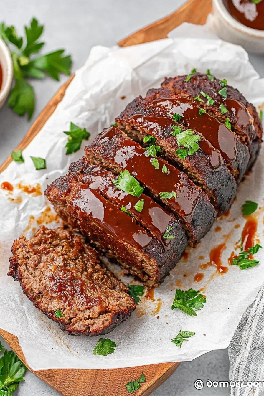 Air Fryer Meatloaf ingredients organized and measured on kitchen counter