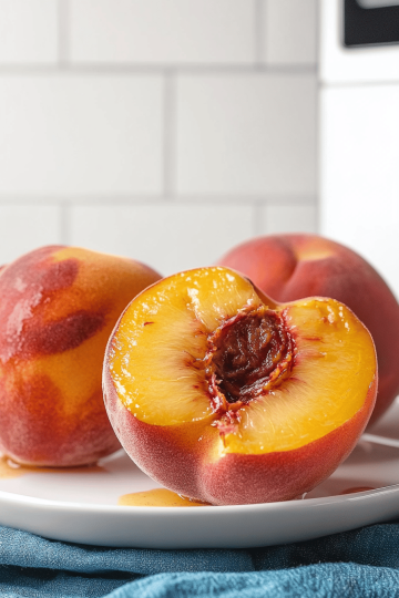 Air Fryer Peaches
