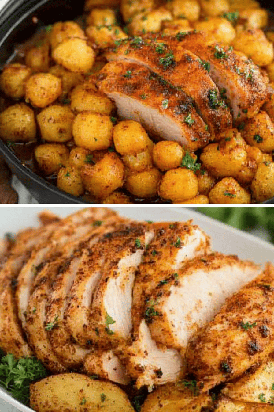 Air Fryer Thanksgiving Recipes final dish beautifully presented and ready to serve