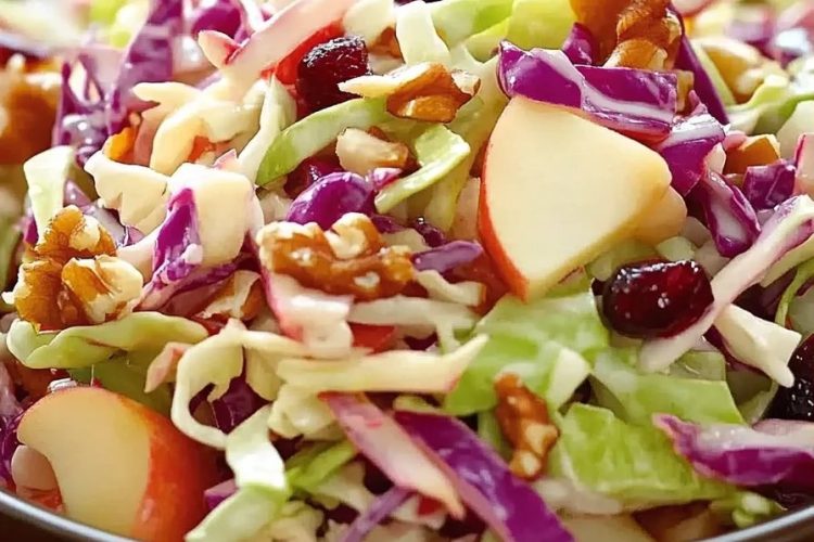 Apple Cranberry Coleslaw