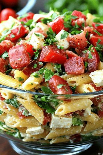 BLT Penne Pasta Salad