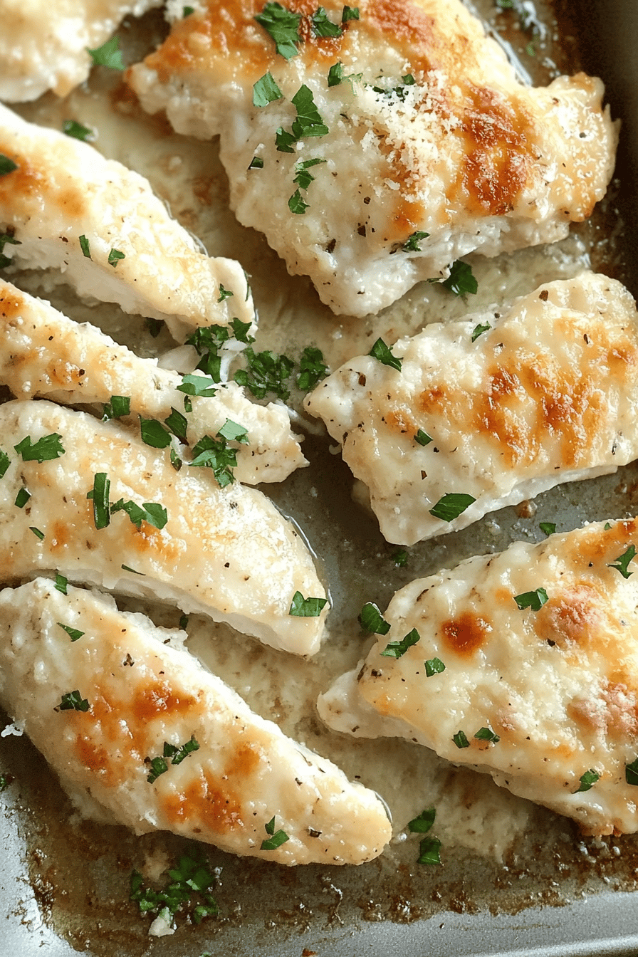 Baked Parmesan Chicken ingredients organized and measured on kitchen counter