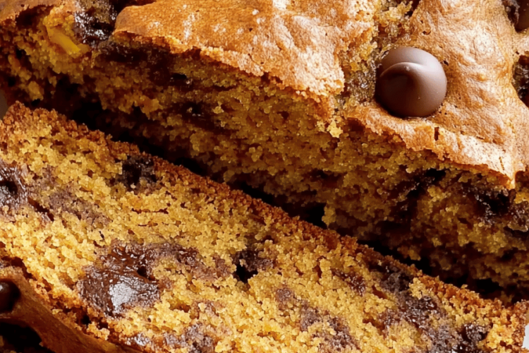 Banana Pumpkin Chocolate Chip Bread