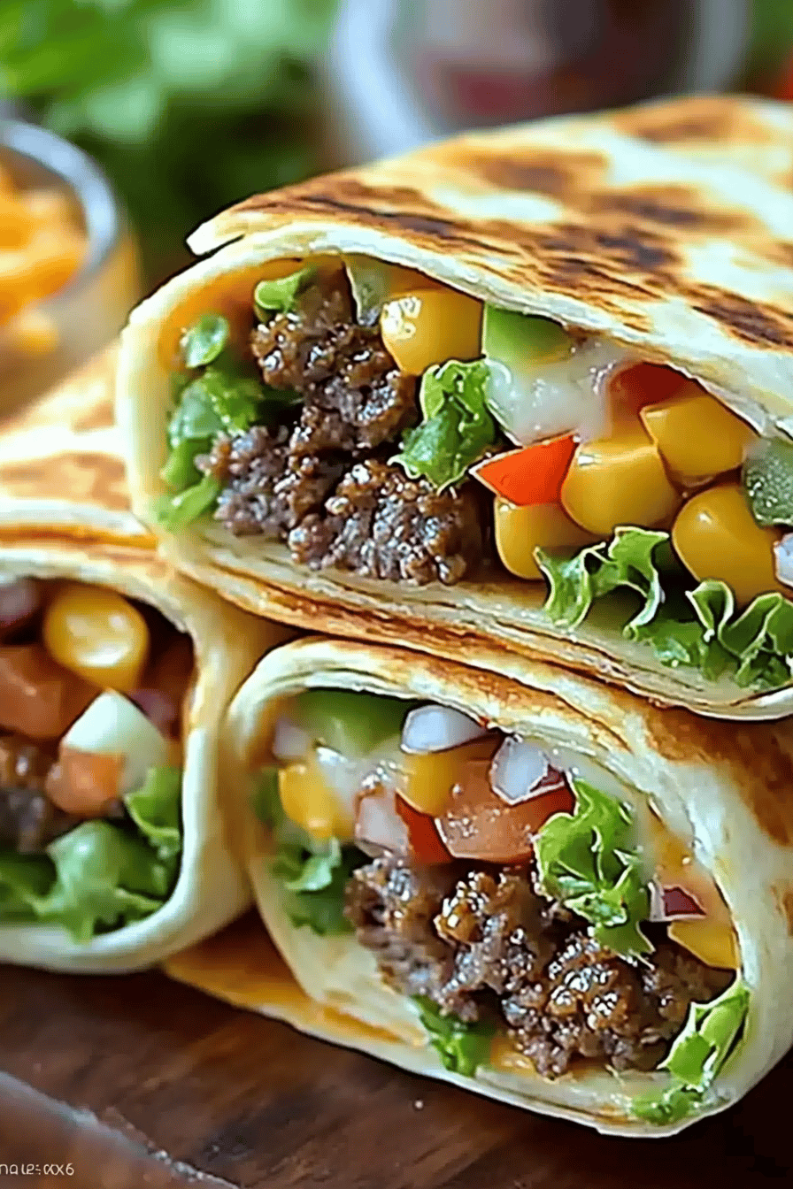 Big Mac Wraps slice on plate showing perfect texture and swirl pattern