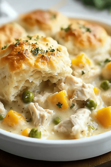 Biscuit Chicken Pot Pie