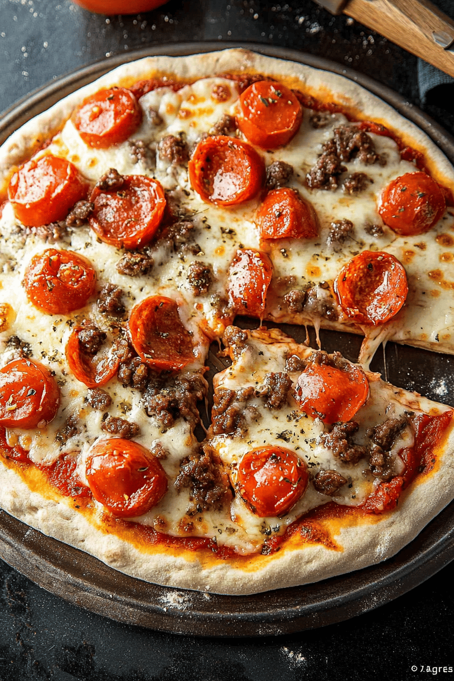 Blackstone Pizza Dough Recipe final dish beautifully presented and ready to serve