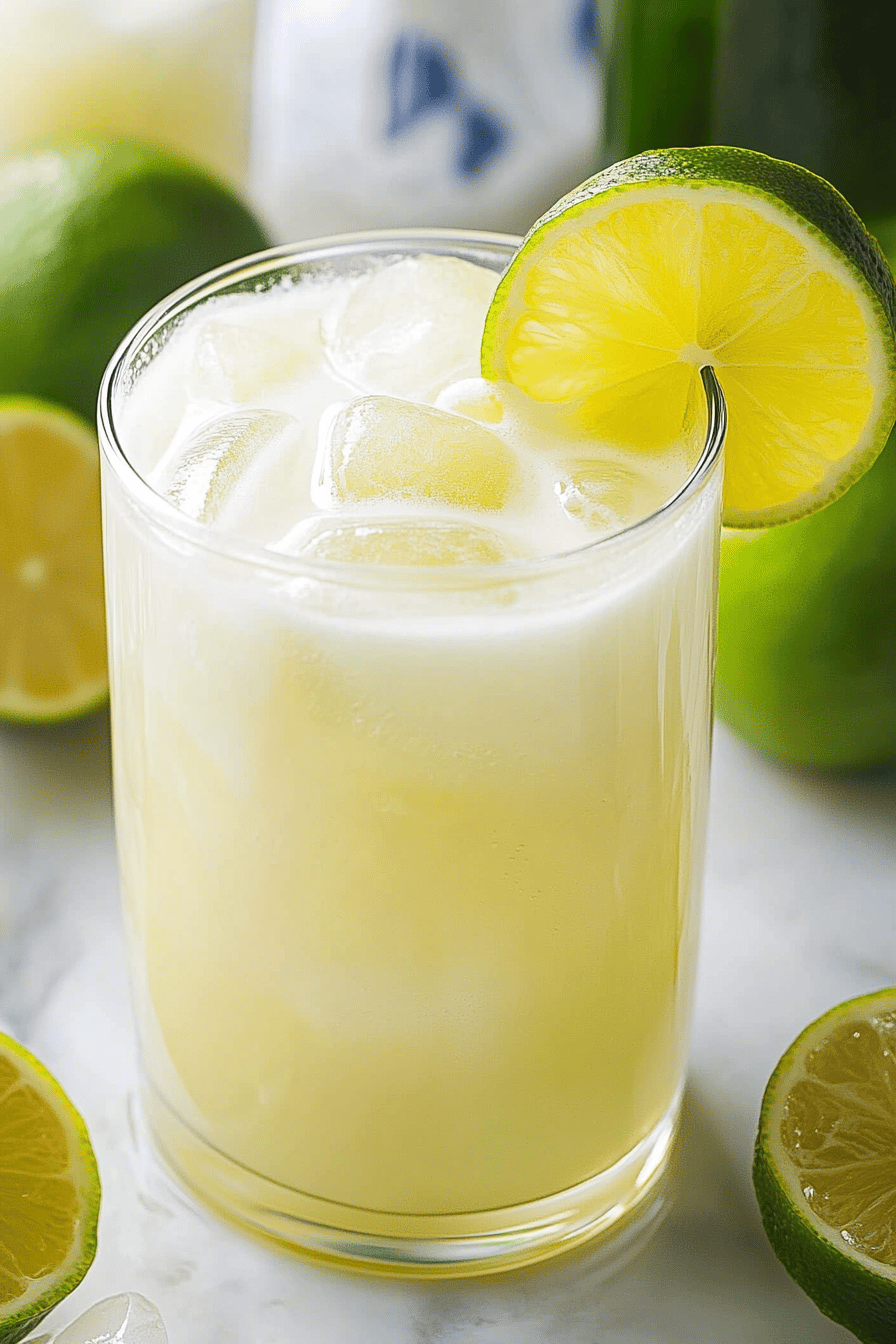 Brazilian Lemonade Recipe slice on plate showing perfect texture and swirl pattern