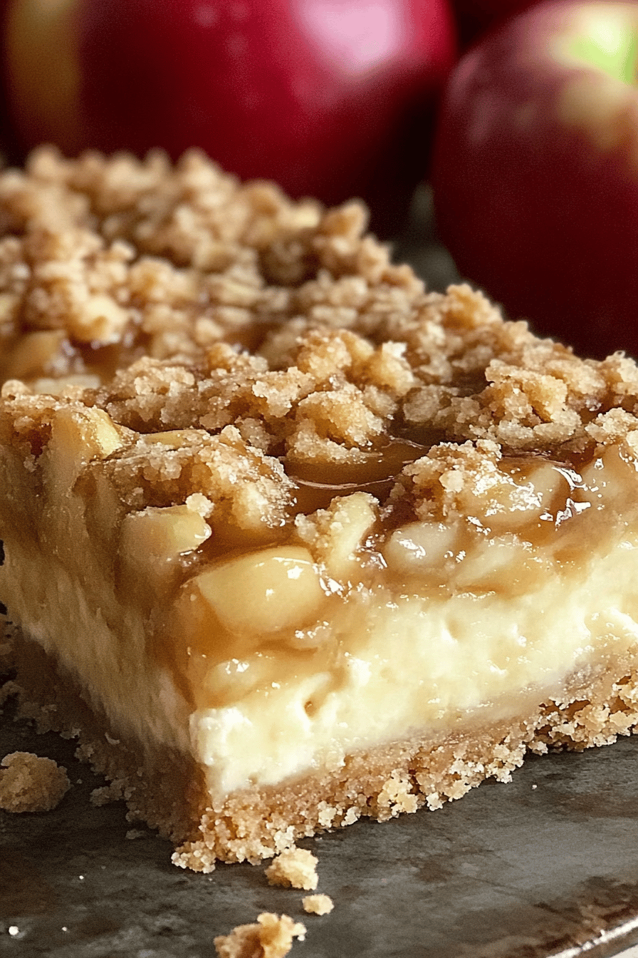 Caramel Apple Cheesecake Bars ingredients organized and measured on kitchen counter