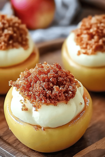 Cheesecake Stuffed Baked Apples