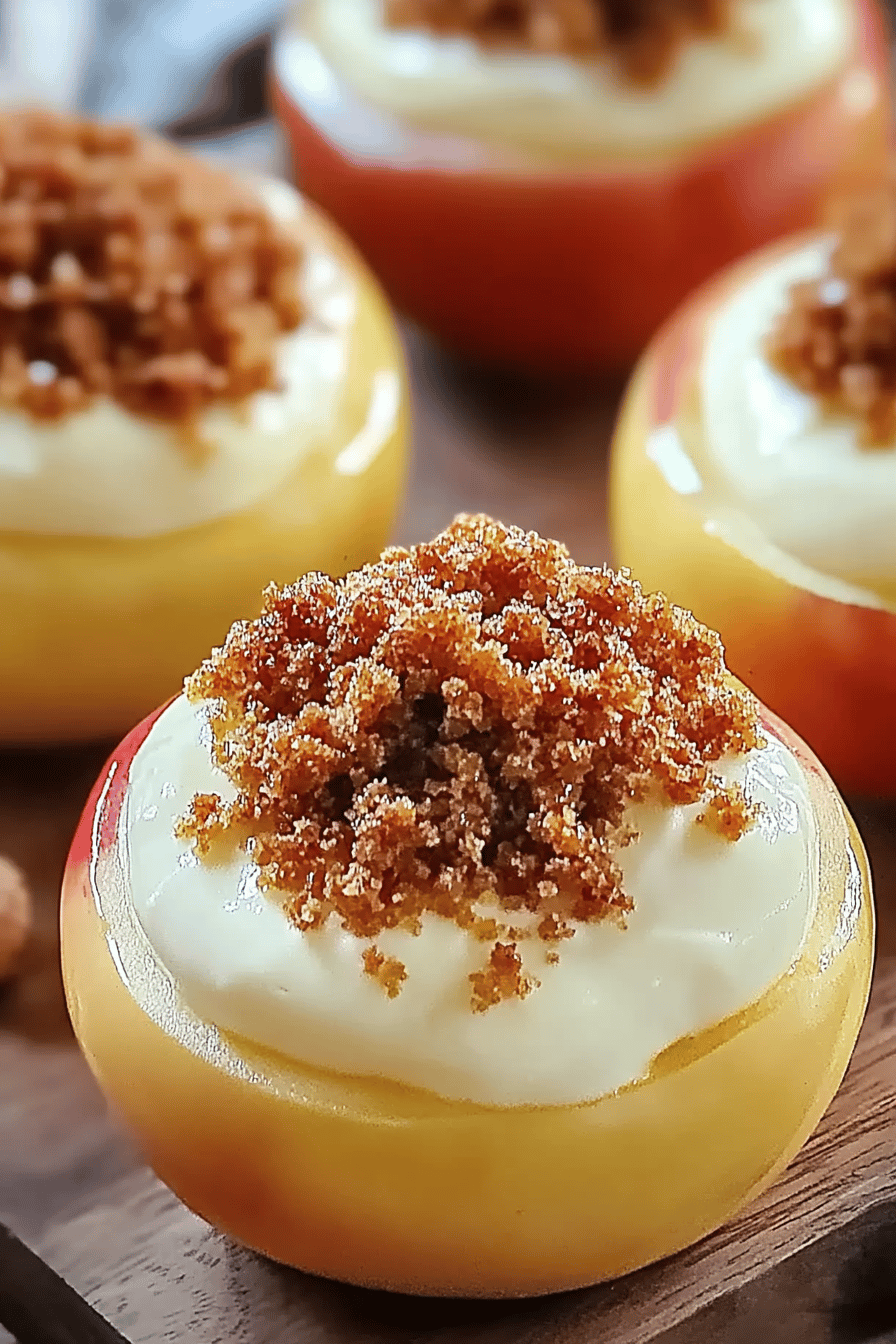 Cheesecake Stuffed Baked Apples ingredients organized and measured on kitchen counter