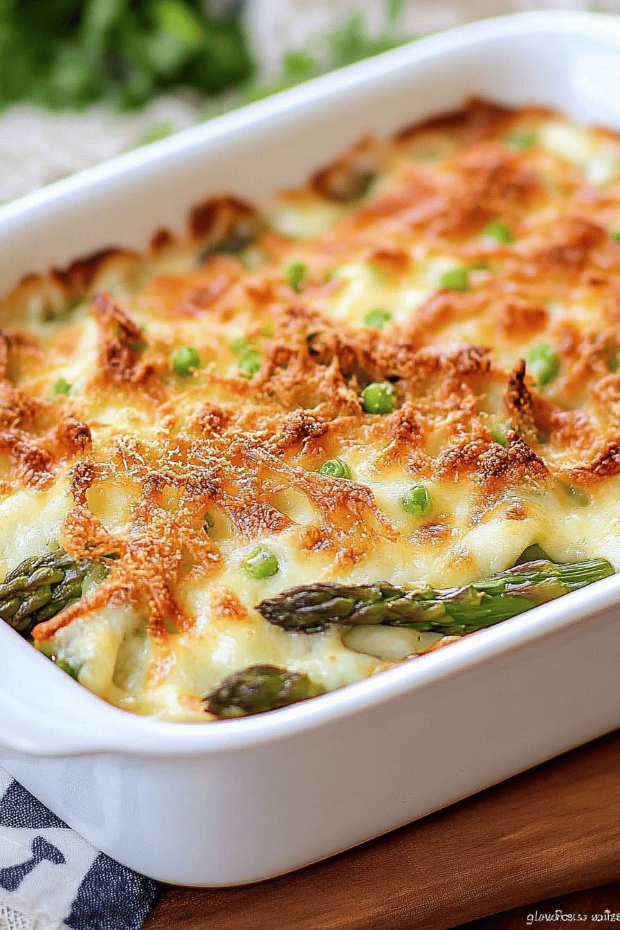 Cheesy Baked Asparagus ingredients organized and measured on kitchen counter