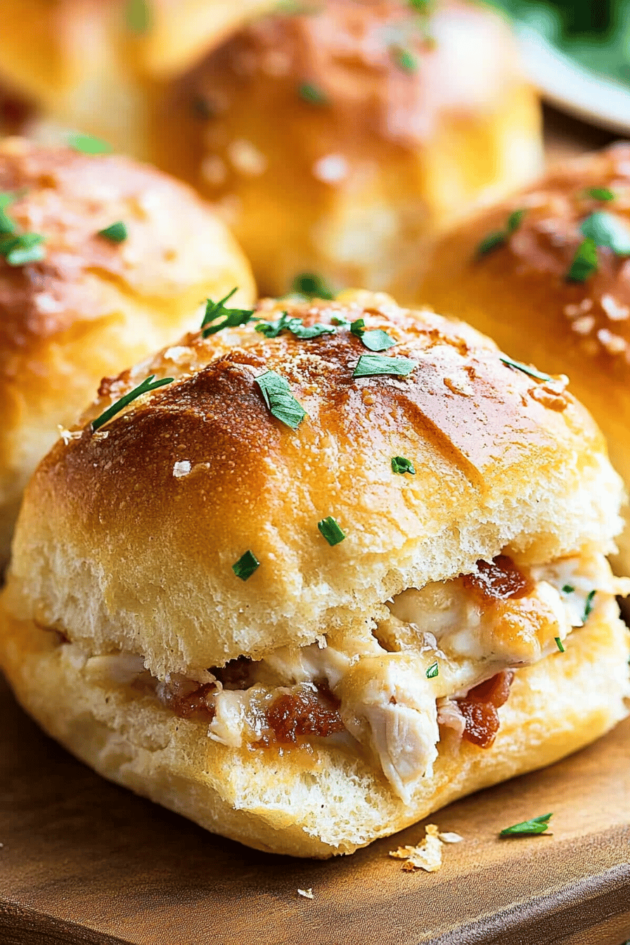 Chicken Bacon Ranch Pull-Apart Rolls slice on plate showing perfect texture and swirl pattern