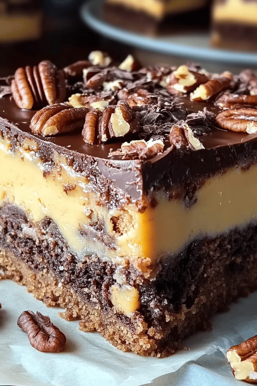 Chocolate Pecan Butter Cake slice on plate showing perfect texture and swirl pattern