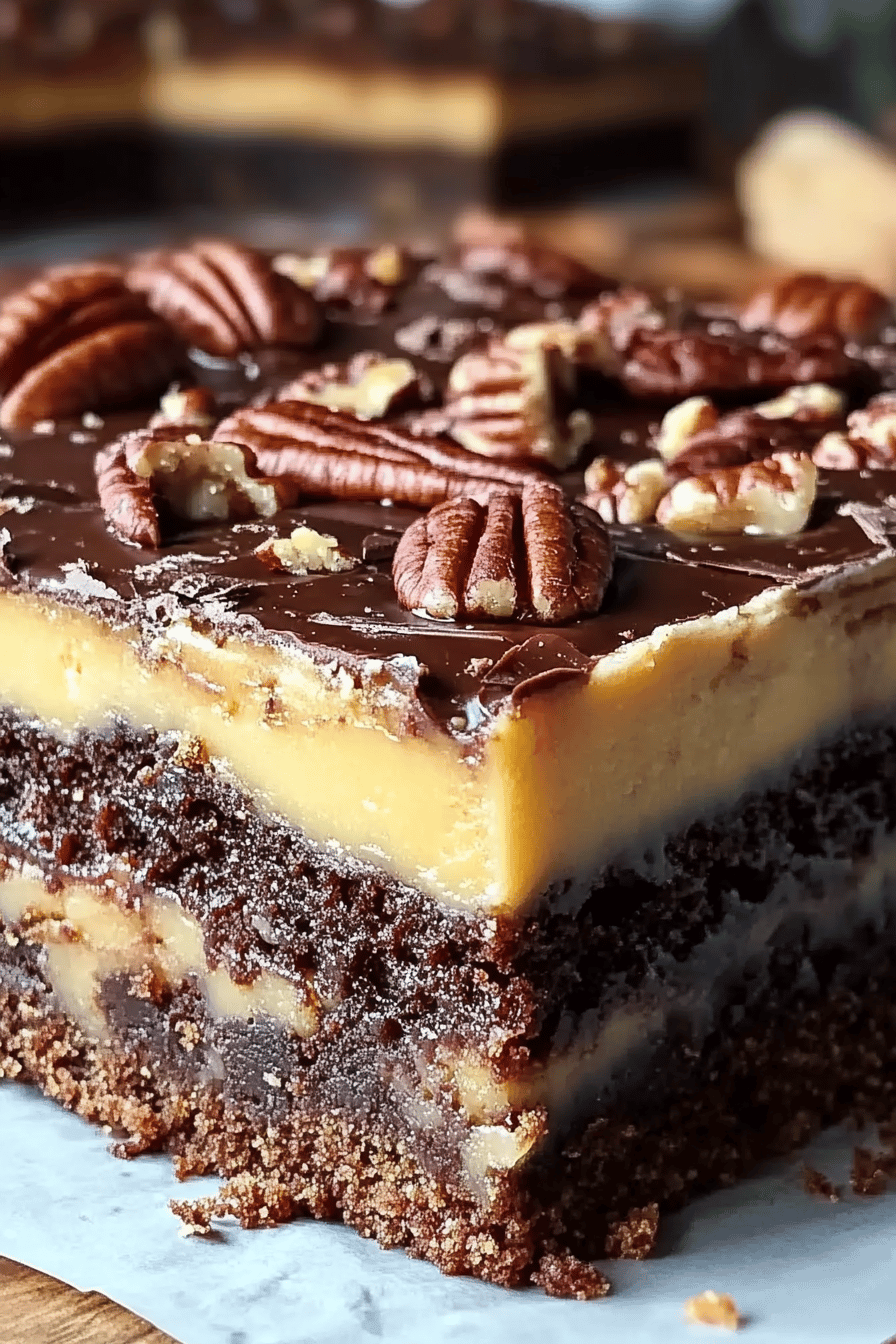Chocolate Pecan Butter Cake final dish beautifully presented and ready to serve