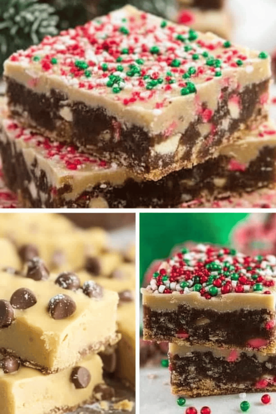 Christmas Bar Recipes slice on plate showing perfect texture and swirl pattern