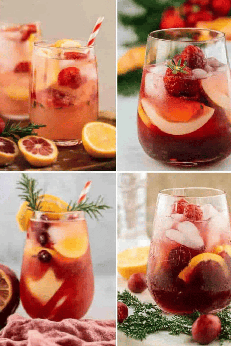 Christmas Sangria Recipes final dish beautifully presented and ready to serve