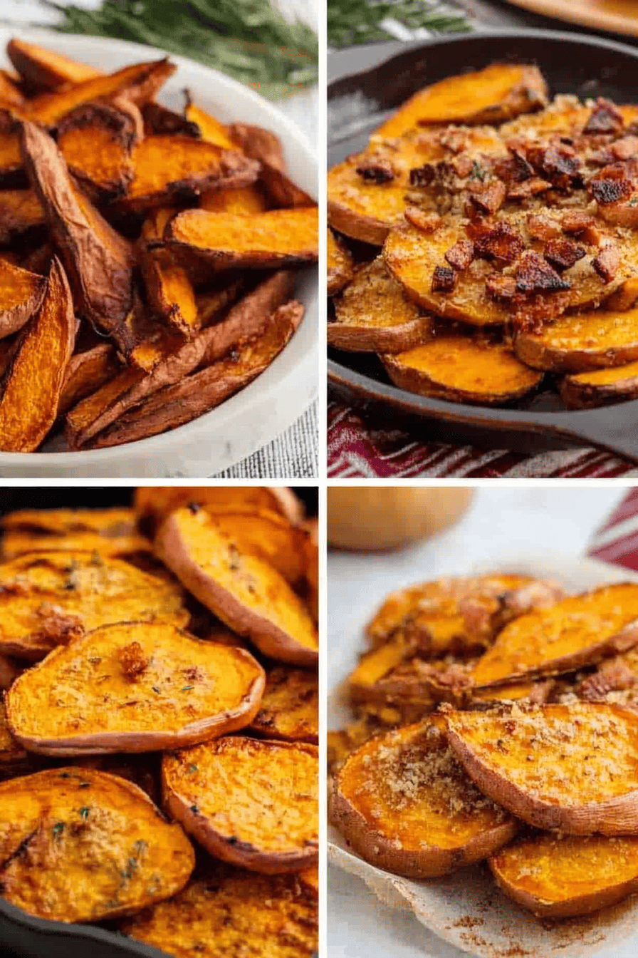 Christmas Sweet Potato Recipes ingredients organized and measured on kitchen counter