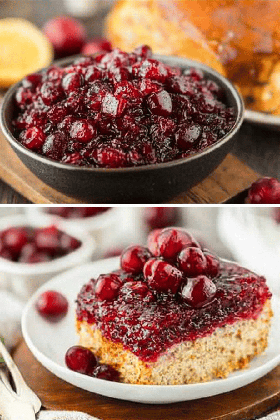 Cranberry Recipes Thanksgiving ingredients organized and measured on kitchen counter