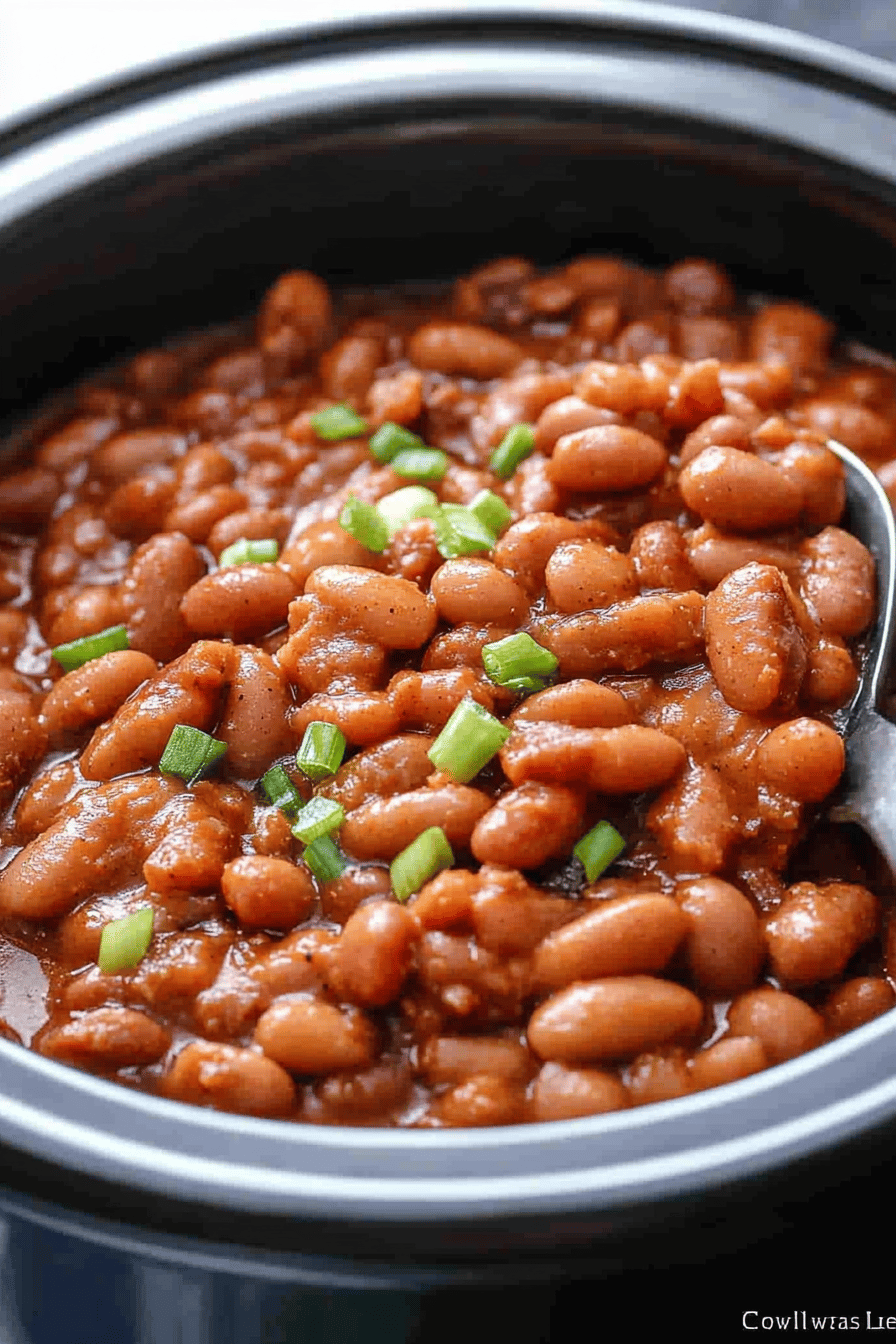 Crock Pot Ranch Beans Recipe final dish beautifully presented and ready to serve