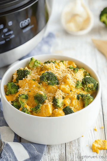 Crockpot Broccoli Cheese Casserole