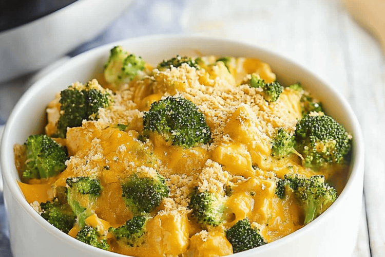 Crockpot Broccoli Cheese Casserole