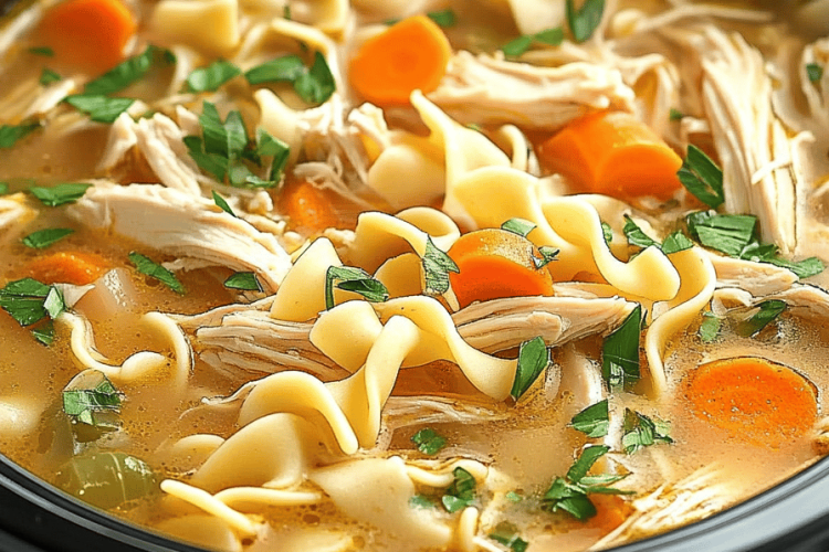 Crockpot Chicken Noodle Soup