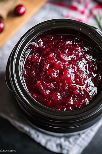 Crockpot Cranberry Sauce