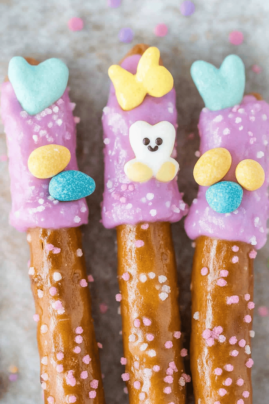 Easter Pretzel Rods slice on plate showing perfect texture and swirl pattern