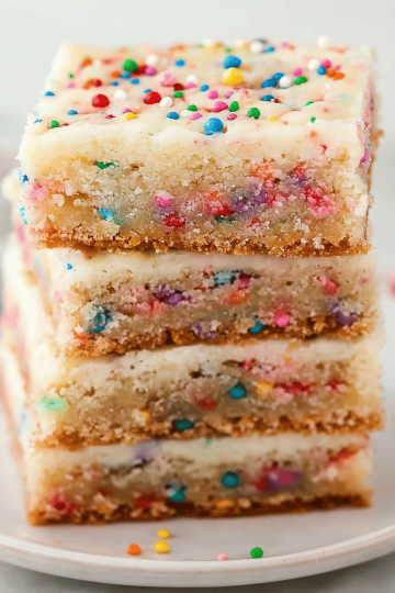 Funfetti Cake Batter Cookie Bars
