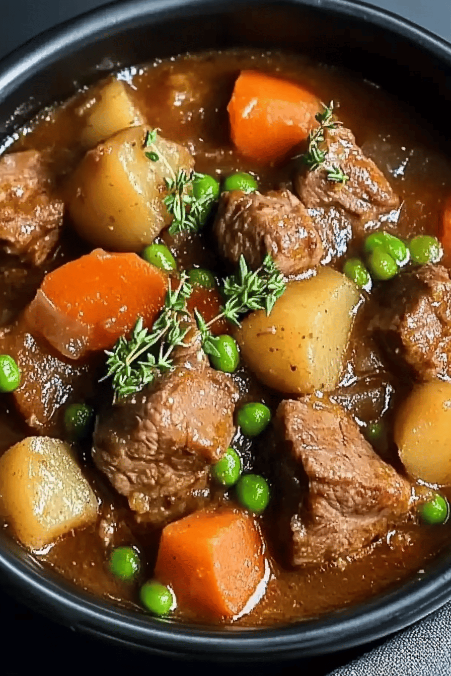 Gordon Ramsay Lamb Stew final dish beautifully presented and ready to serve