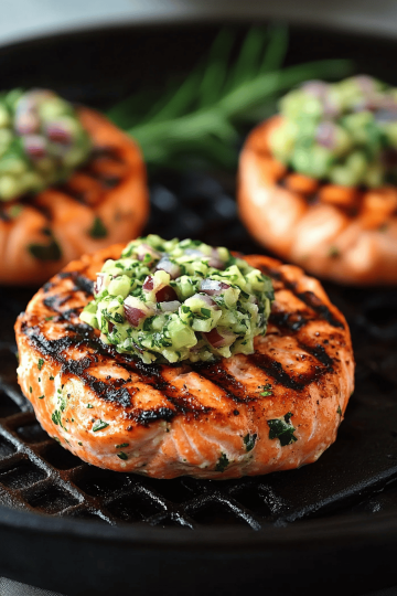 Grilled Salmon Burgers