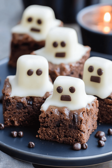 Halloween Ghost Brownies