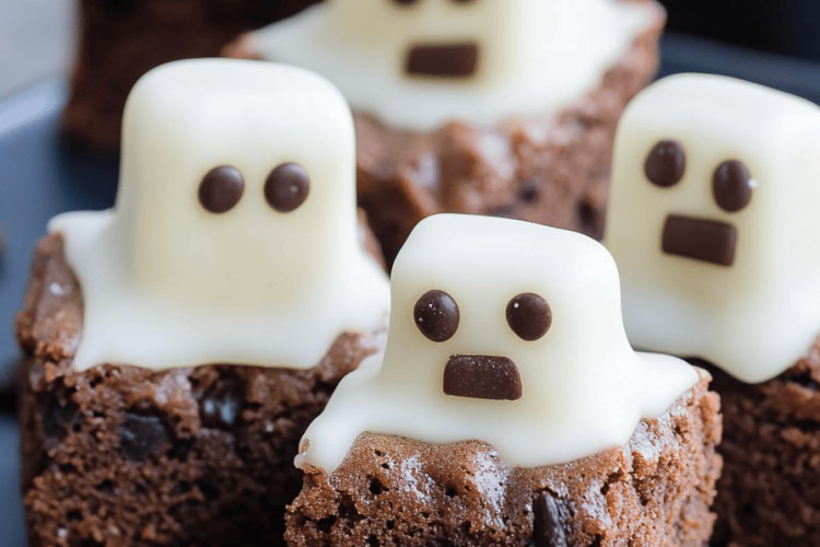 Halloween Ghost Brownies
