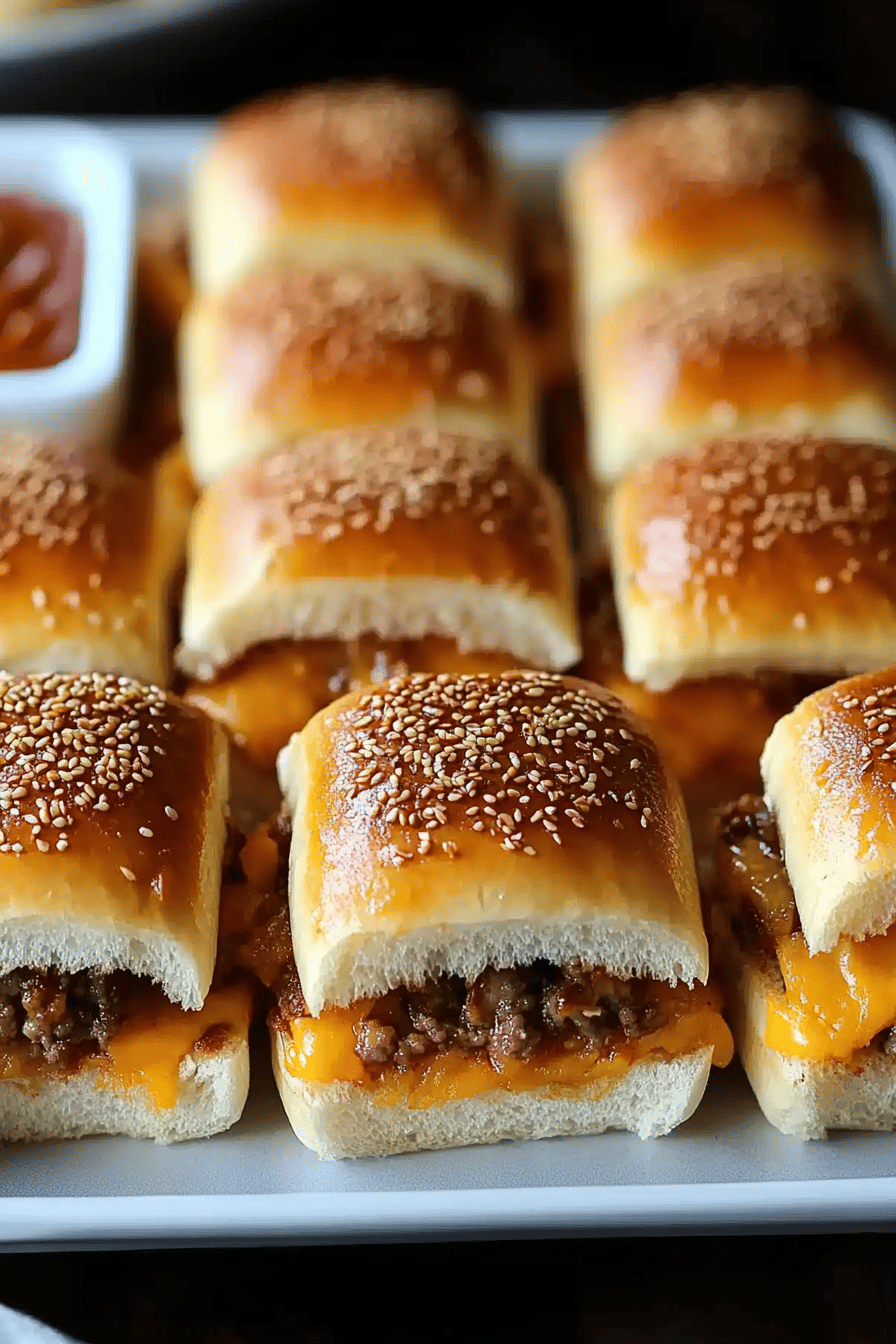 Hawaiian Roll Sliders final dish beautifully presented and ready to serve