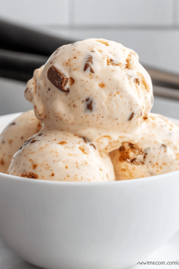 Homemade Butterfinger Ice Cream
