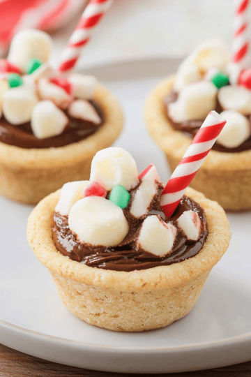 Hot Chocolate Cookie Cups