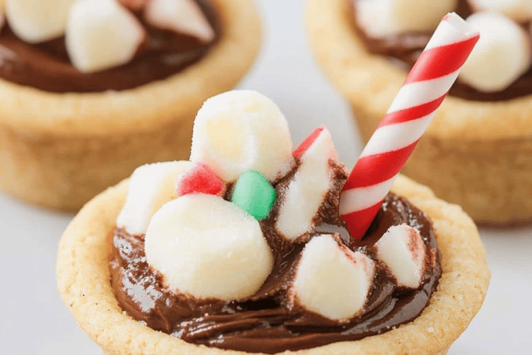 Hot Chocolate Cookie Cups