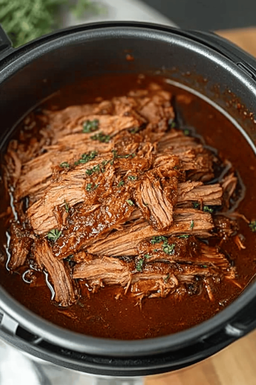 Instant Pot BBQ Brisket Recipe ingredients organized and measured on kitchen counter