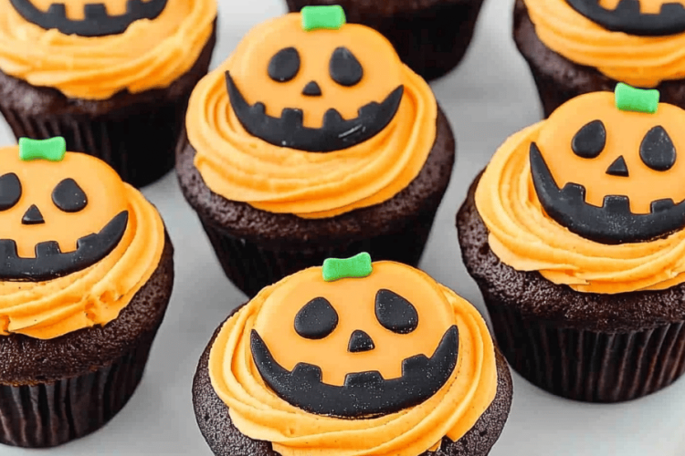 Jack-O-Lantern Cupcakes