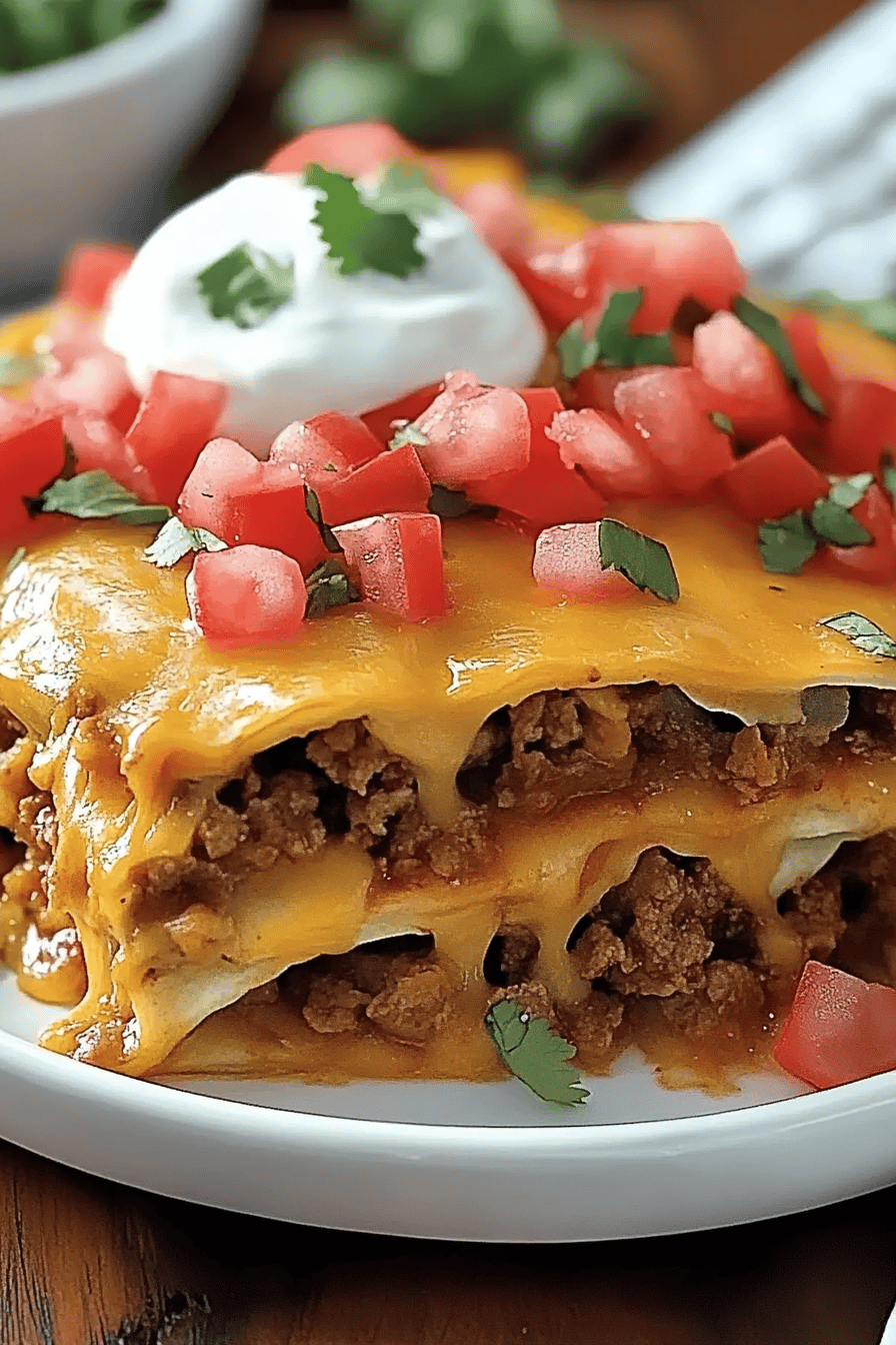 Layered Taco Bake ingredients organized and measured on kitchen counter