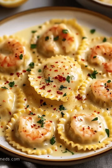 Lobster Ravioli Lemon Butter Sauce