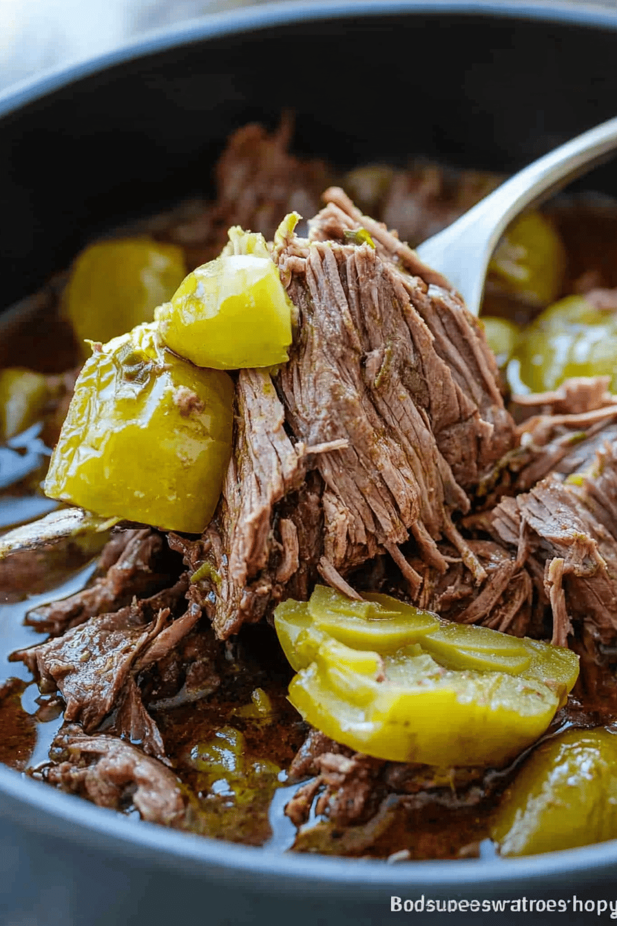 Mississippi Pot Roast final dish beautifully presented and ready to serve