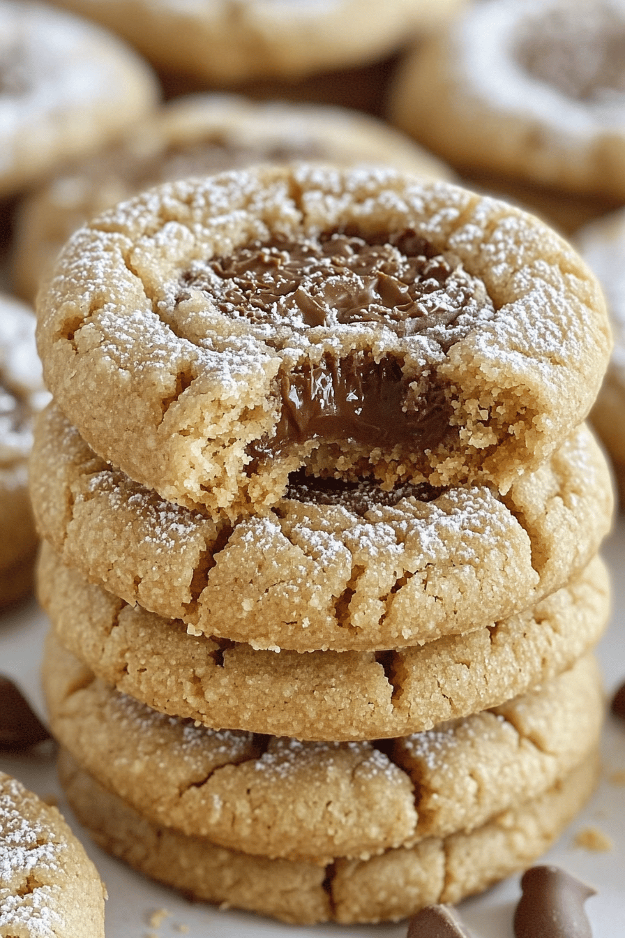 Muddy Buddy Peanut Butter Cookies slice on plate showing perfect texture and swirl pattern