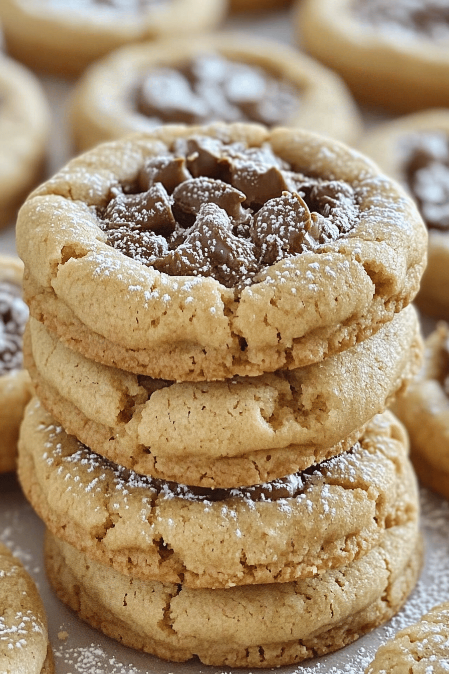 Muddy Buddy Peanut Butter Cookies final dish beautifully presented and ready to serve