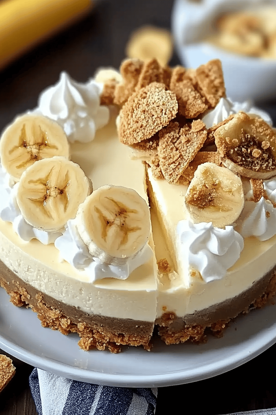No-Bake Banana Pudding Cheesecake ingredients organized and measured on kitchen counter