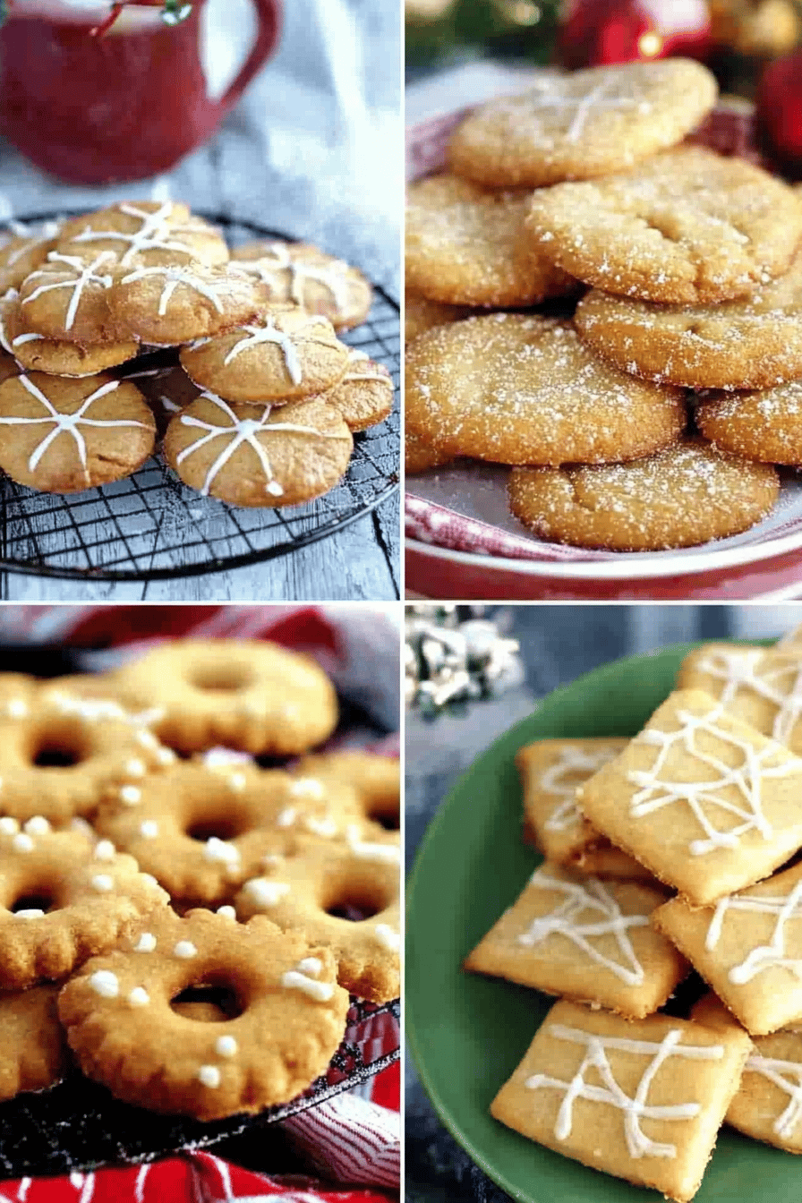 Norwegian Christmas Cookies final dish beautifully presented and ready to serve