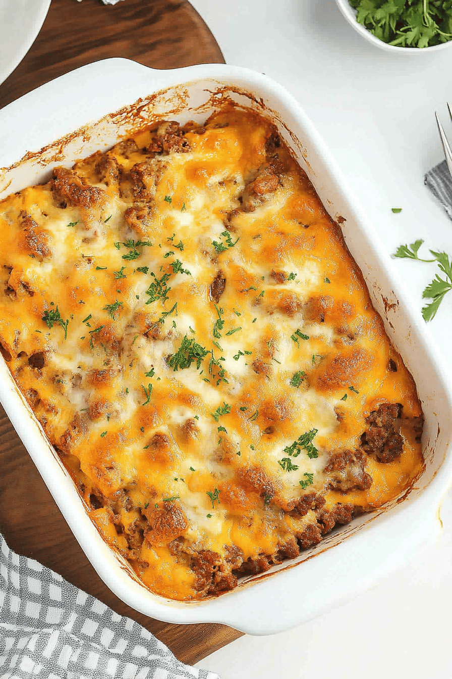 Paula Deen Breakfast Casserole slice on plate showing perfect texture and swirl pattern
