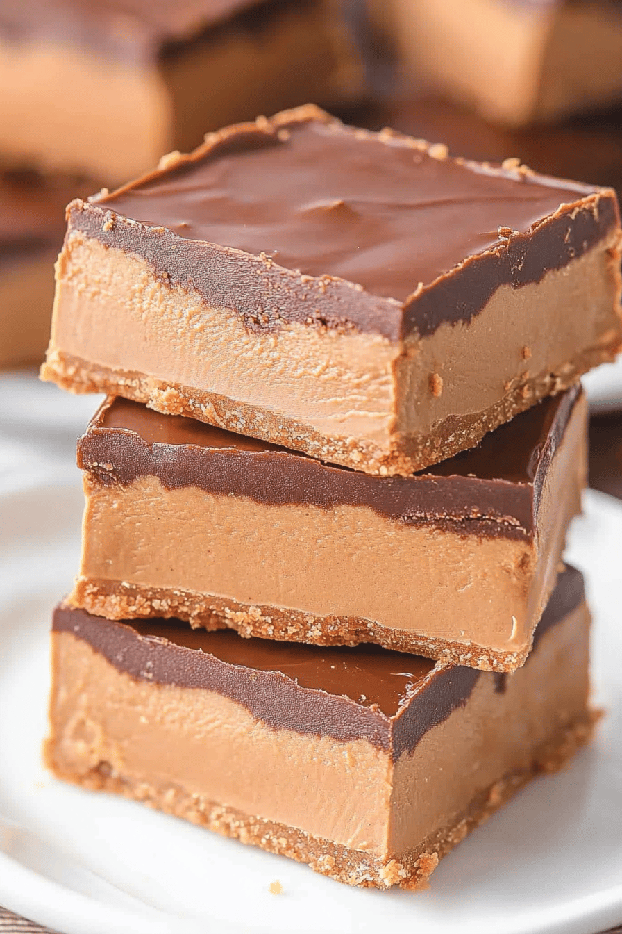 Peanut Butter Bars Recipe final dish beautifully presented and ready to serve