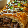 Philly Cheesesteak Stromboli